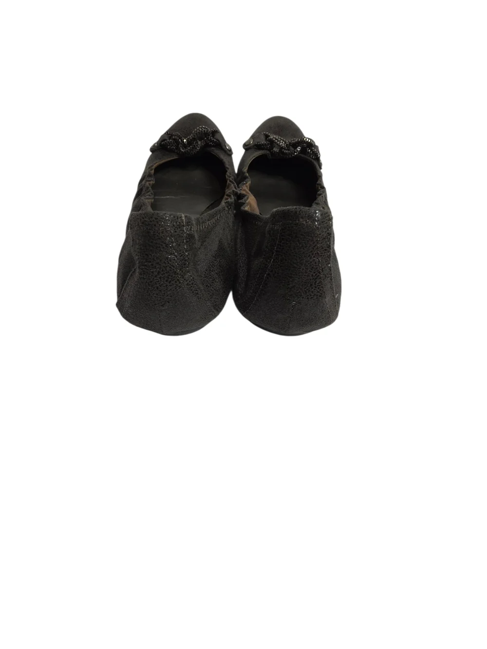 Simply Vera Vera Wang Black Embellished Chain Ballet Flats
